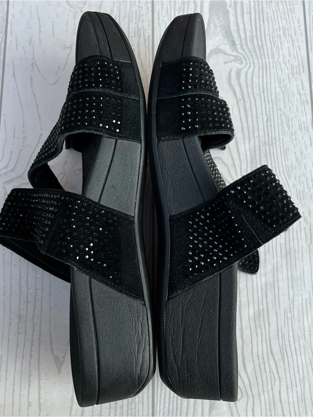 Vionic Alexis Slip On Slide Sandals Black Size 9 - Picture 6 of 10